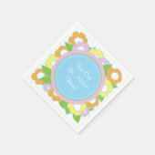 Passover Cocktail Napkins Pastel Flowers Patroon Servetten (Hoek)