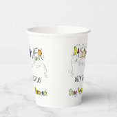 Passover Custom Paper Cups "Chag Sameach" Papieren Bekers (Links)