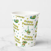 Passover Custom Paper Cups "Hoppy Passover!" Papieren Bekers (Voorkant)