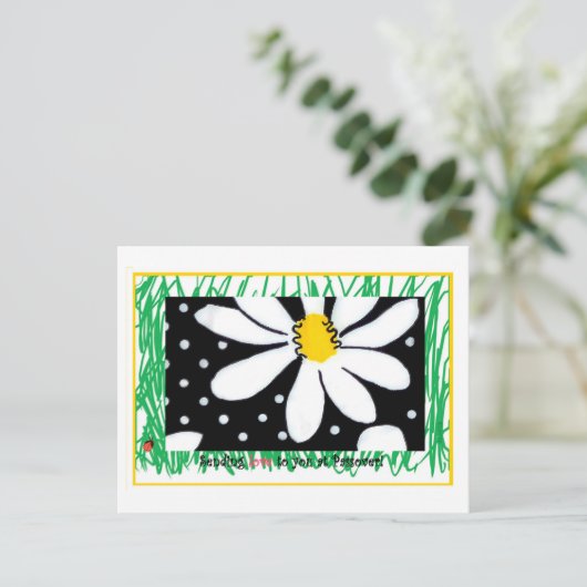 Passover Daisy Briefkaart (Staand voorkant)