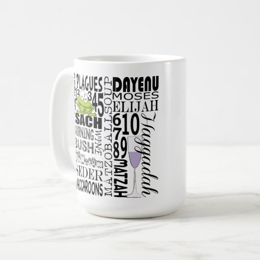 Passover "Dayenu en meer..." 15 oz koffie-Mok Koffiemok (Voorkant links)