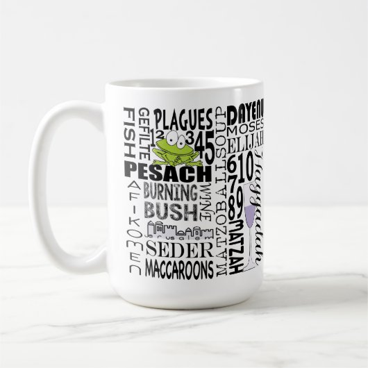 Passover "Dayenu en meer..." 15 oz koffie-Mok Koffiemok (Links)