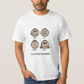 Passover "De vier antwoorden" Witte Mannen T-Shirt (Voorkant)