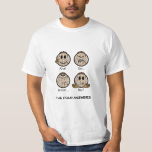 Passover "De vier antwoorden" Witte Mannen T-Shirt