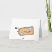 Passover Dove Star Kaart (Achterkant)