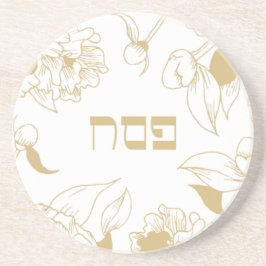 Passover-elegant goudbrauwkruid zandsteen onderzetter