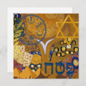 Passover Feestdagenkaart (Voorkant / Achterkant)