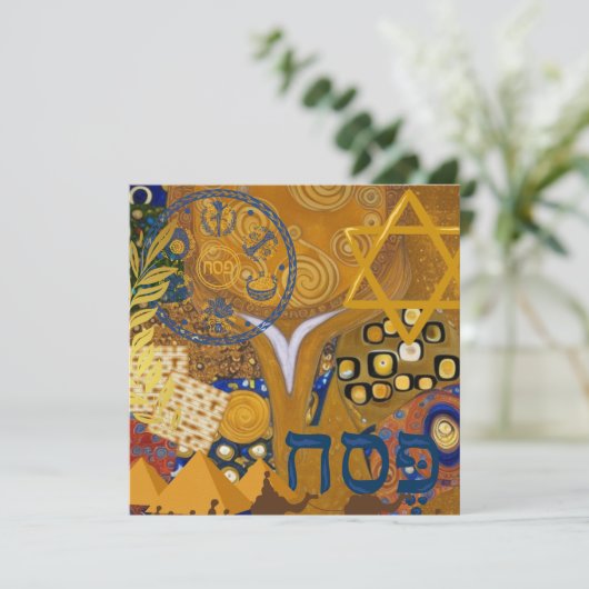 Passover Feestdagenkaart (Staand voorkant)