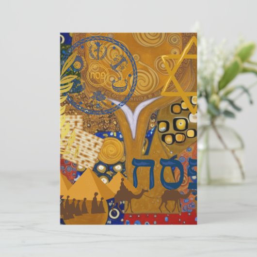 Passover Feestdagenkaart (Staand voorkant)