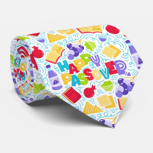 Passover Festive Tie Stropdas (Opgerold)