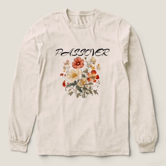 " Passover Floral" T-Shirt (Voorkant)