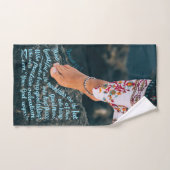 Passover Foot Washington Hoe mooi Isaiah 52:7 Handdoek (Handdoek)