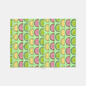 Passover Fruit Slice Gummy Snoep Lemon Limoen Fleece Deken (Voorkant (Horizontaal))