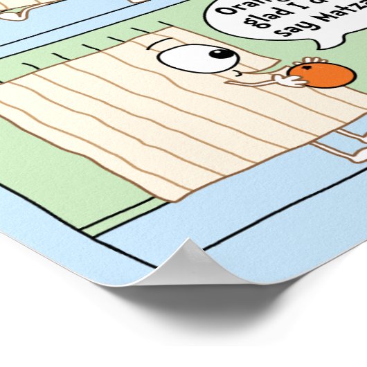 Passover Funny Joke Poster 20 x 24 Matte Finish (Hoek)