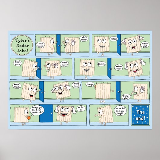 Passover Funny Joke Poster 20 x 24 Matte Finish (Voorkant)