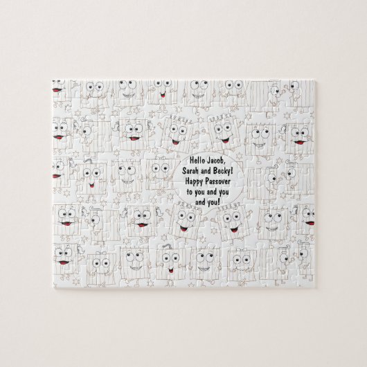 Passover Funny Matzah Joke Puzzle voor kinderen Legpuzzel (Horizontaal)