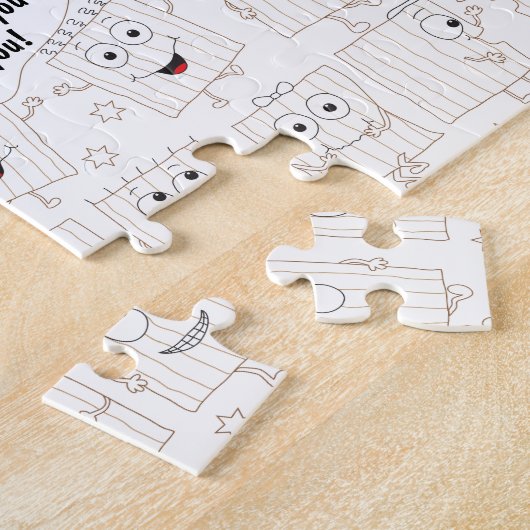 Passover Funny Matzah Joke Puzzle voor kinderen Legpuzzel (Zijkant)