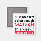 Passover Funny Matzah Magneet (Voorkant / Achterkant)
