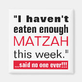 Passover Funny Matzah Magneet (Voorkant)