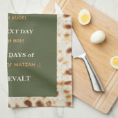 Passover Funny Menu Kitchen Towel Theedoek (Quarter Fold)
