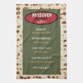 Passover Funny Menu Kitchen Towel Theedoek