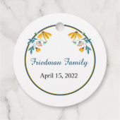 Passover Gift Labels Spring Flowers (Achterkant)