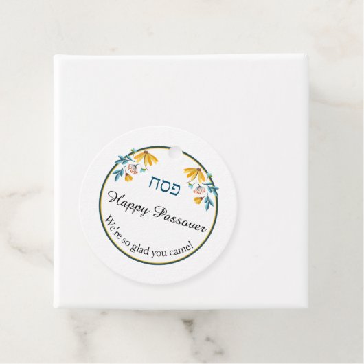 Passover Gift Labels Spring Flowers (In situ)