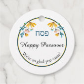 Passover Gift Labels Spring Flowers (Voorkant)