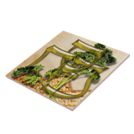 Passover Glazed Tile Tegeltje (Zijkant)
