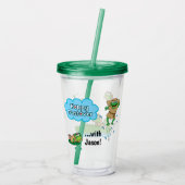 Passover Gree Acryltumbler 16 oz Hoppy Passover Acryl Drinkbeker (Achterkant)