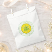 Passover "Green Yellow Star" Goodie Favor Bag Bedankzakje (Geknipt)