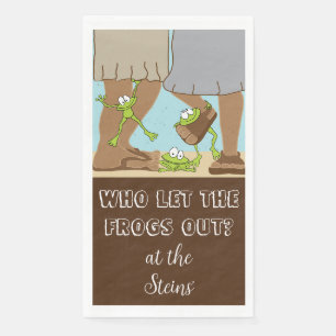 Passover Guest Towel Napkins Bcgd de kikkers uit Servet