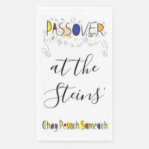 Passover Guest Towel Napkins Chag Sameach Servet