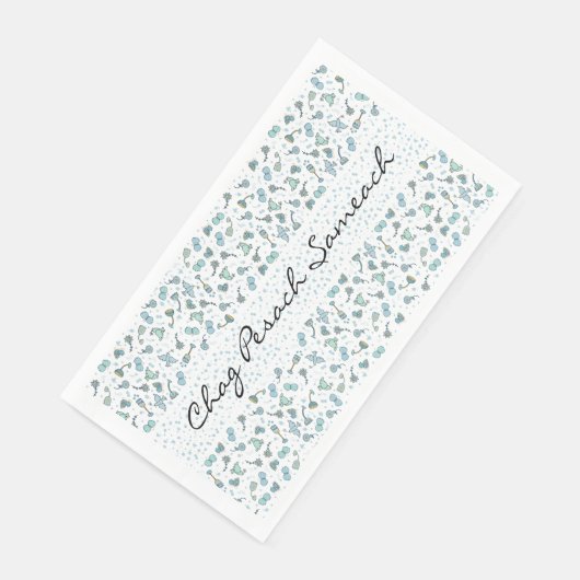 Passover Guest Towel Napkins Fanciful Pattern Servet (Hoek)