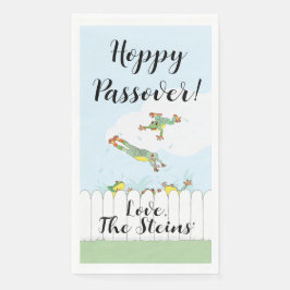 Passover Guest Towel Napkins Hoppy Passover Servet