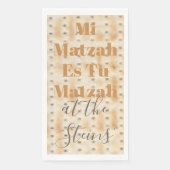 Passover Guest Towel Napkins Mi Matzah Servet (Voorkant)