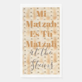 Passover Guest Towel Napkins Mi Matzah Servet