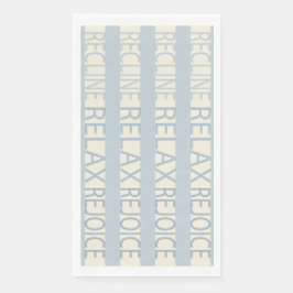 Passover Guest Towel Napkins Recline Relax Blue Servet