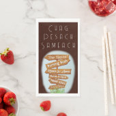 Passover Guest Towel Napkins The Burning Struik Servet (Insitu)