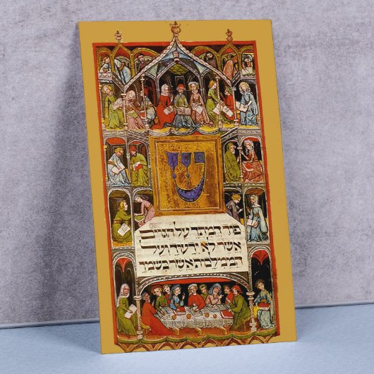 Passover Haggadah uit de 14e eeuw Poster