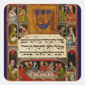 Passover Haggadah Vierkante Sticker (Voorkant)
