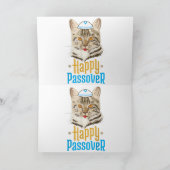 Passover Happy Passover Cat Funny Seder Jwish Bedankkaart (Binnen)