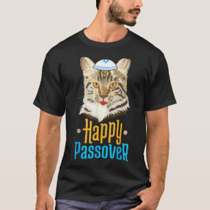 Passover Happy Passover Cat Seder Jewish Holiday T-shirt