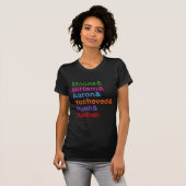 Passover Heroes Names T-shirt (Voorkant volledig)