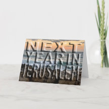 Passover Jerusalem Beach Wenskaart