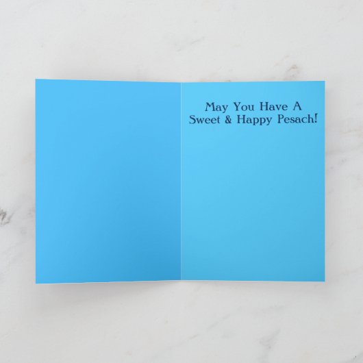 Passover Jerusalem Blue Kaart (Binnen)