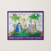 Passover Kinderen Dinosaur Seder Puzzle for Childr Legpuzzel (Horizontaal)