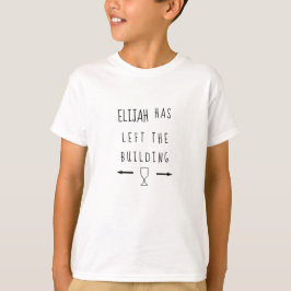 Passover Kinderen T-Shirt Elijah verliet het gebou