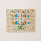 Passover Kinderen Tabel Puzzle voor kinderen Legpuzzel (Horizontaal)