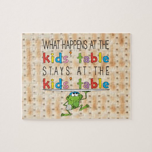 Passover Kinderen Tabel Puzzle voor kinderen Legpuzzel (Horizontaal)